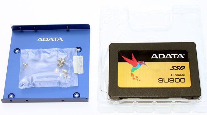 ADATA SU900 SSD And Adapter Bracket