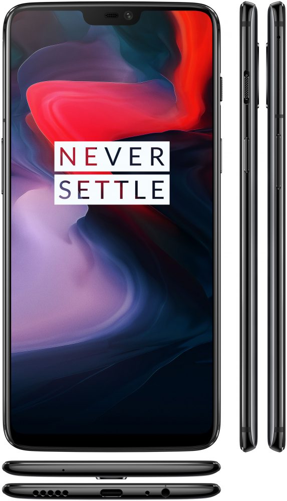 OnePlus 6 Mirror Black - All Sides