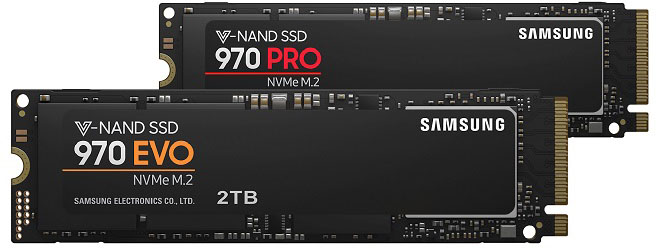 Samsung 970 PRO and EVO