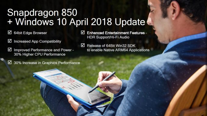 Windows 10 April Update for Snapdragon 850 Platform
