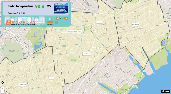 Brooklyn Pirate Radio Map