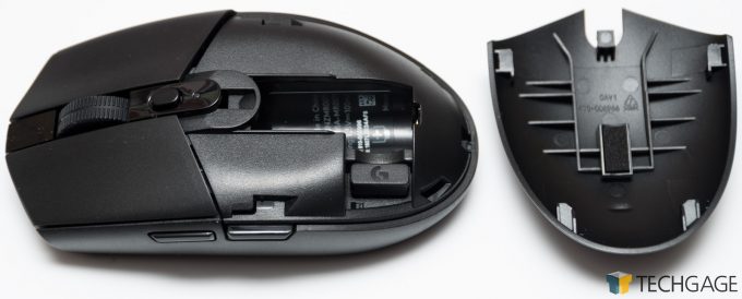 Logitech G306 LIGHTSPEED Wireless Mouse Palm Cover Removed