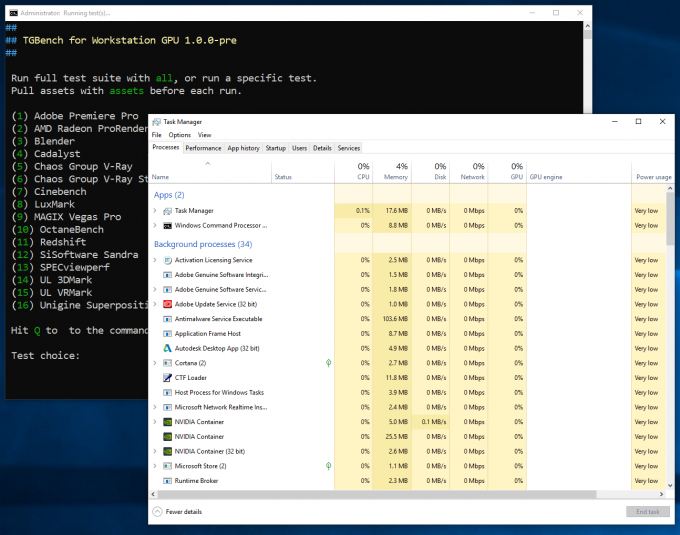 TGBench WS GPU Immediately Following 12 Hour Benchmarking Session