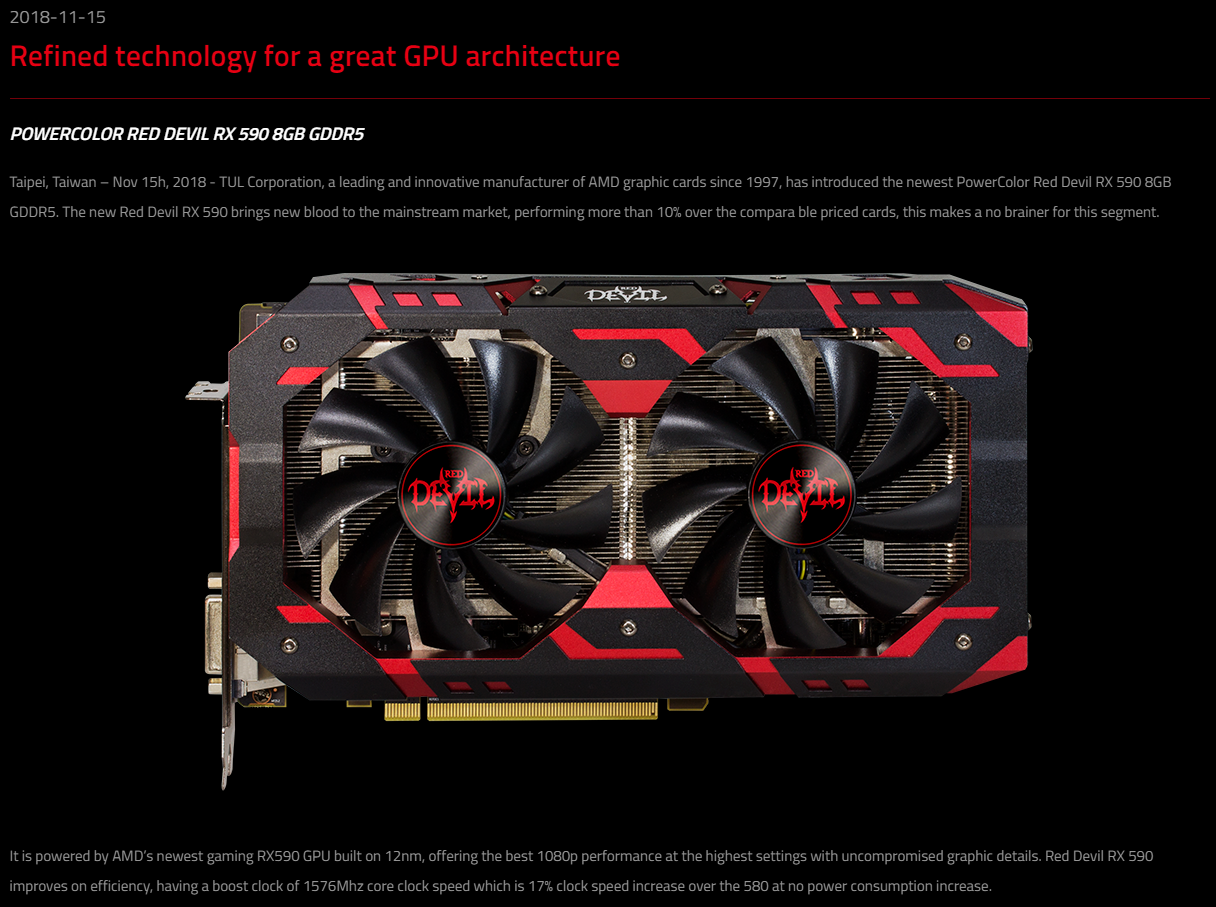 PowerColor Reveals All There Is To Know About AMD’s Radeon RX 590 ...
