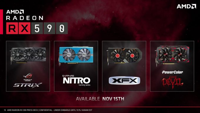 AMD Radeon RX 590 Vendor Cards