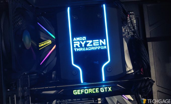 AMD Ryzen Threadripper in MSI X399 MEG CREATION