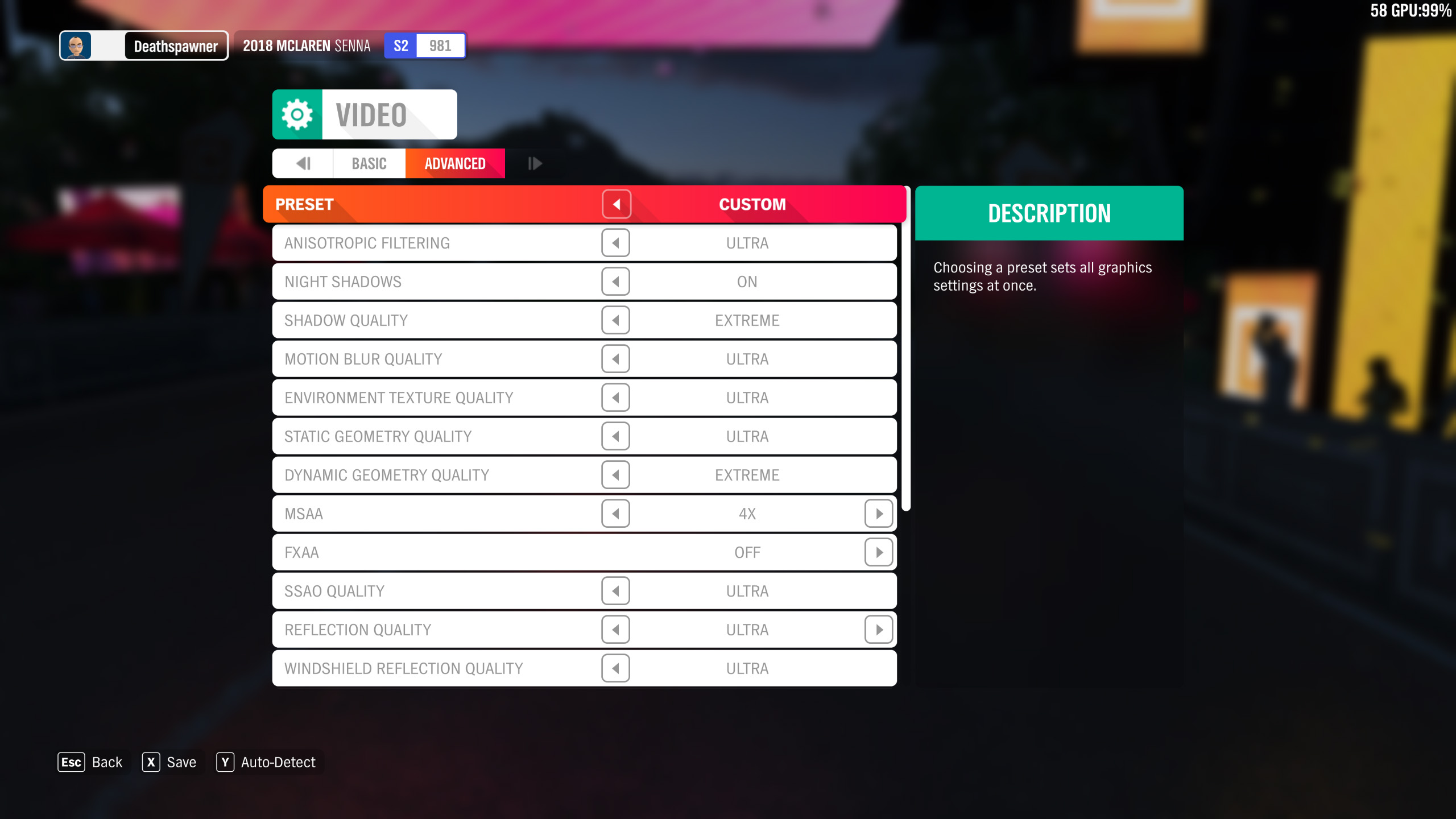 Forza Horizon 4 - Techgage Tested Settings