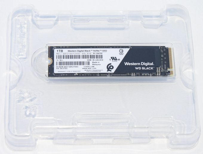 Western Digital Black 1TB NVMe SSD - In Packaging