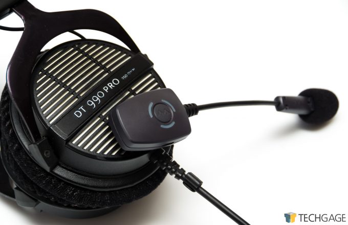 Antlion ModMic Wireless Mounted On Headphones DT990 Pro