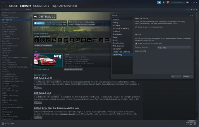 Steam with Steam Play (and Proton)