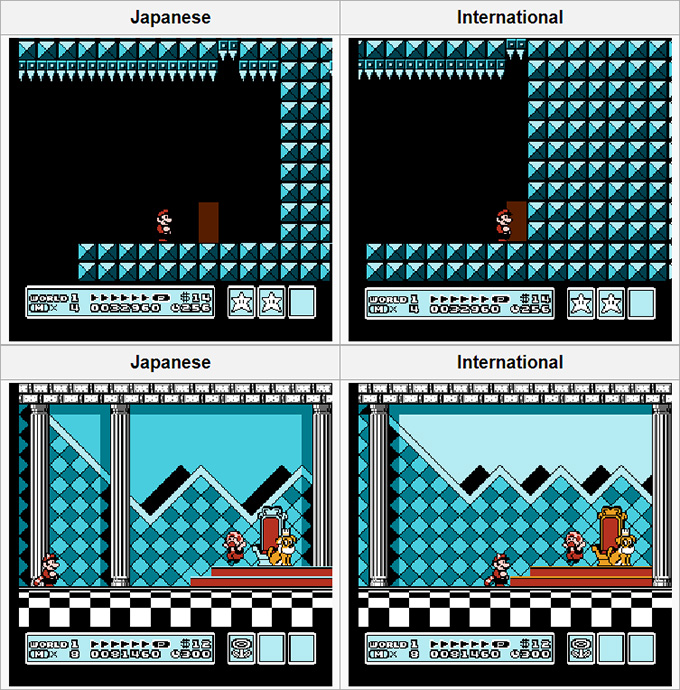 Super Mario Bros 3 Regional Differences