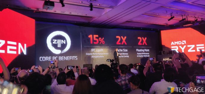 AMD Computex 2019 Keynote Zen 2 Basic Spec Improvements