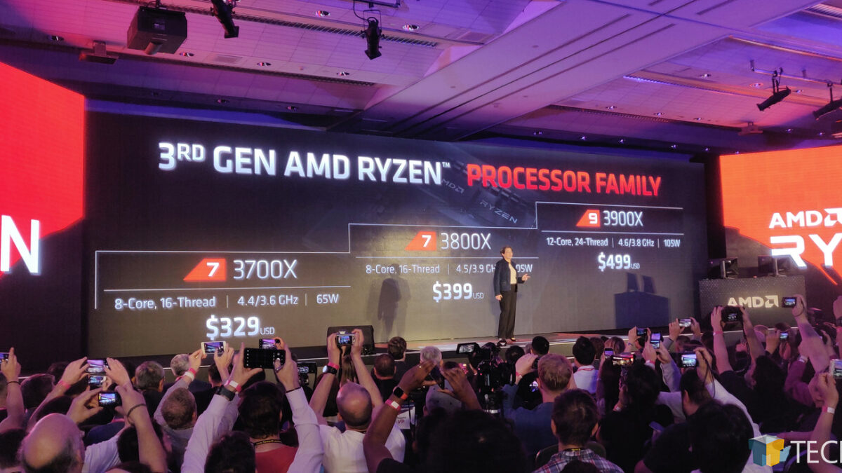 AMD Computex 2019 Keynote – Navi RX 5000 Series GPUs, & Zen 2 Ryzen 9 CPUs  – Techgage