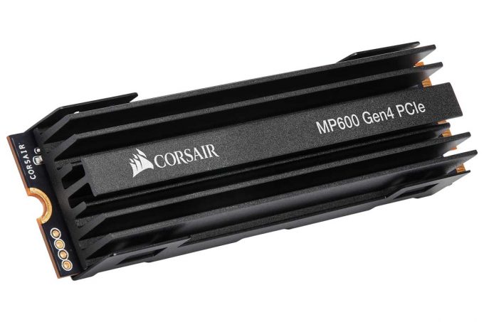 Corsair MP600 PCIe 4 M.2 SSD Left