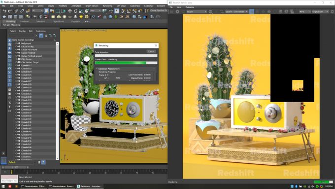 Redshift in Autodesk 3ds Max 2019