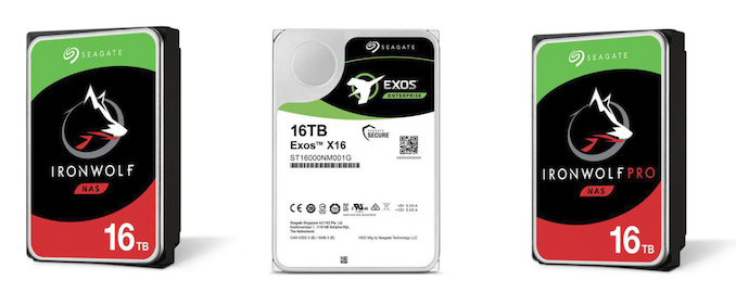Seagate 16TB Exos And IronWolf Drives