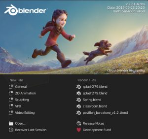 Blender 2.81 Splash Screen