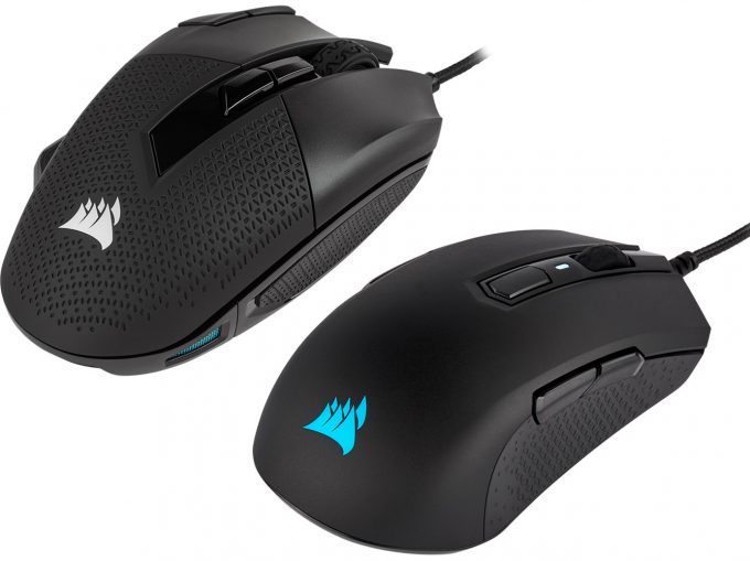 Corsair NightSword RGB / M55 GB Pro ambidextre, nouvelles souris