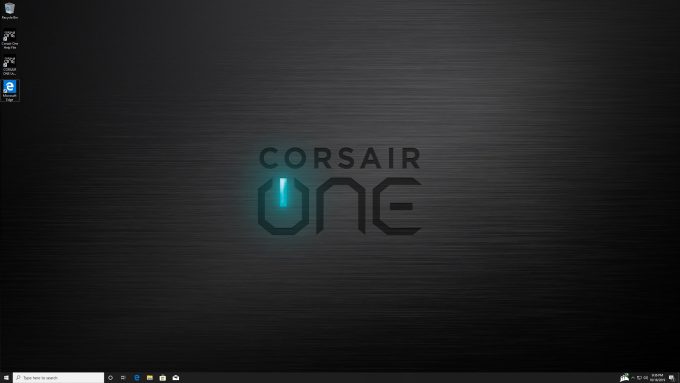 Corsair ONE PC - Fresh Windows 10 Desktop