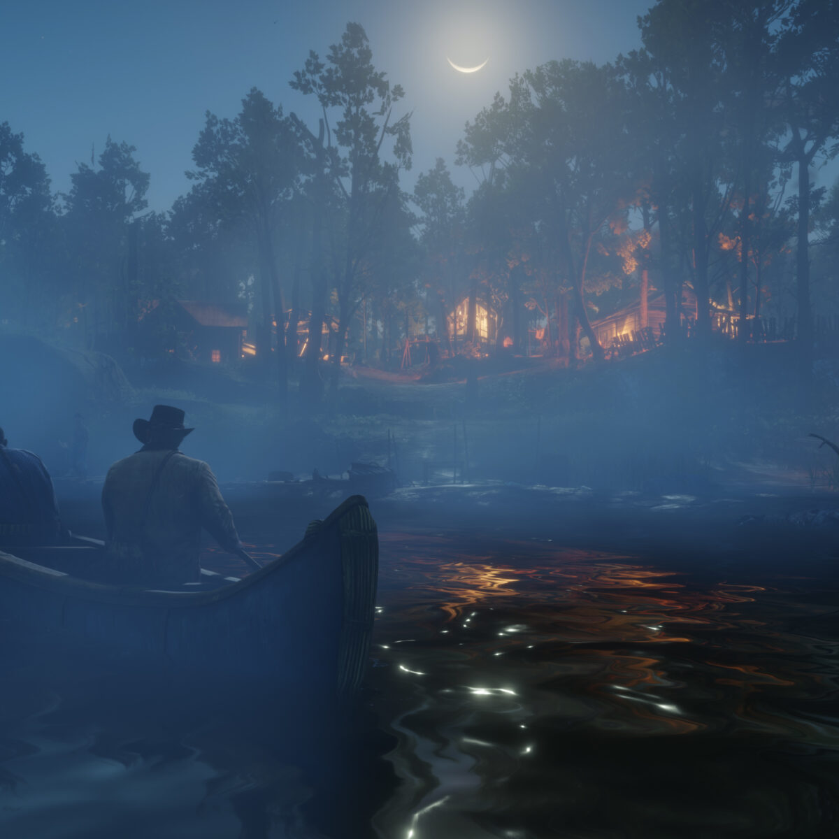Red Dead Redemption 2 - Canoe On The River
