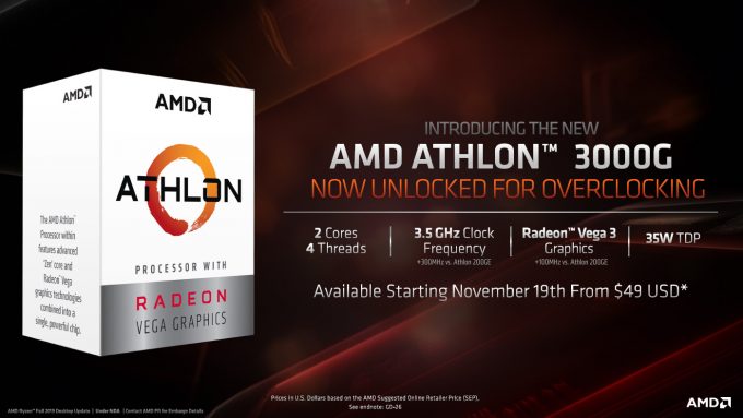 AMD Athlon 3000G APU