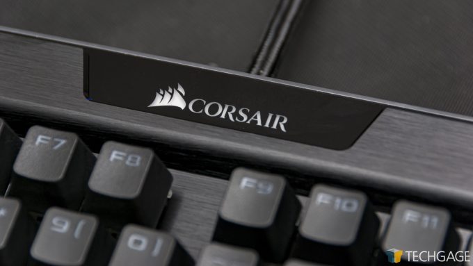 Corsair K95 RGB Platinum XT - Corsair Logo Close-up