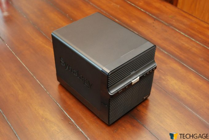 Synology DS420j Review Main Body Left Side Angle