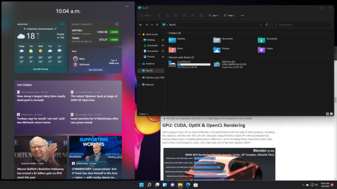 Windows 11 - Slightly Customized Desktop