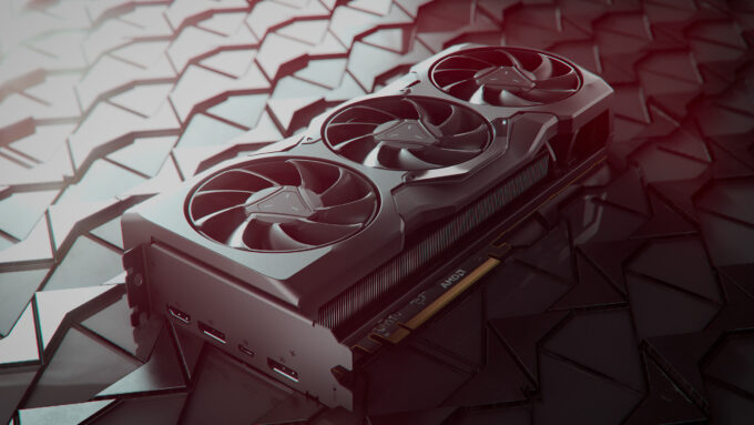 AMD Radeon RX 7900 XTX 3-quarter Styled View