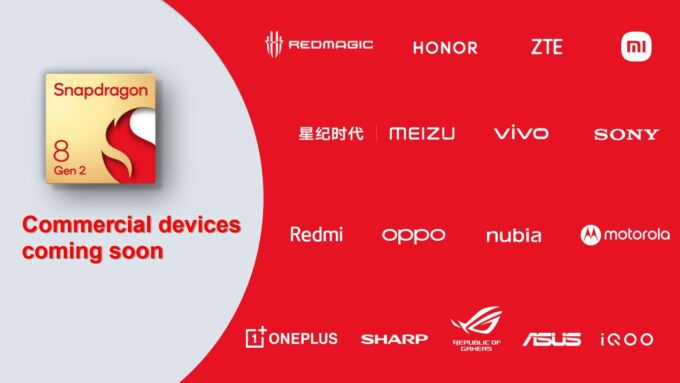 Snapdragon 8 Gen 2 Commercial Devices - OEM Logo Summary