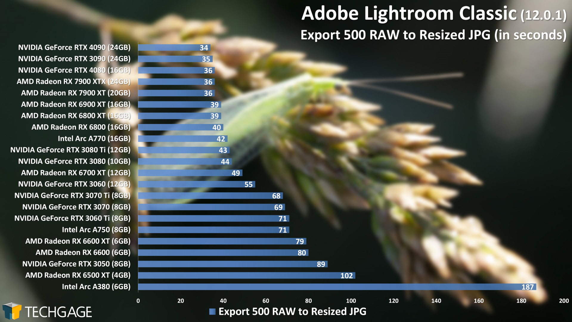 Adobe Lightroom Classic Performance (AMD Radeon RX 7900 XT and XTX)